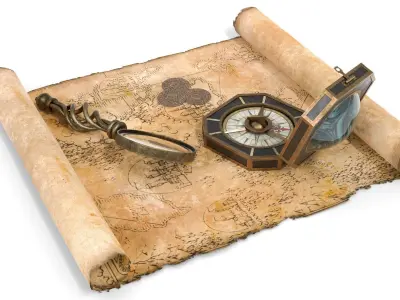 Ancient Treasure Hunter Kit 2 3D model