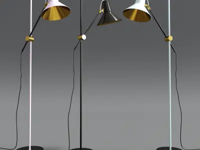 Ikea Vintage Industrial Floor Lamp 3D model