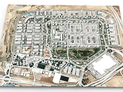 Loranca municipality in Spain 3D model