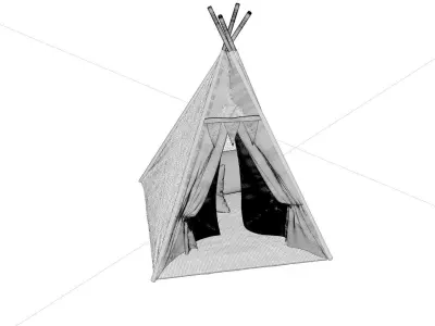 Tent Camping 3D model