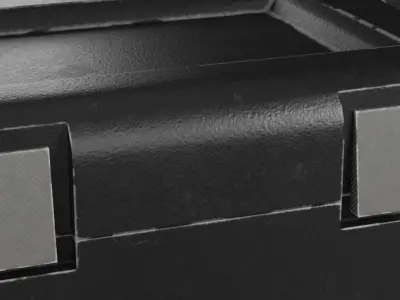 Scifi Box Low-poly 3D model