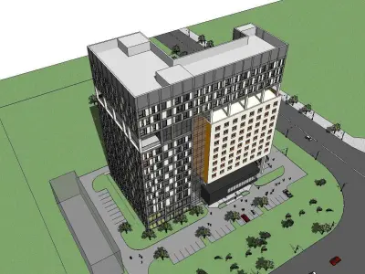 vacation spot-Resort-Fashion Leisure Hotel-0252 3D model