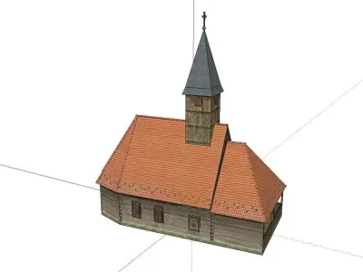 Architecture-Religion-God-Culture-Temple-049 church 3D model