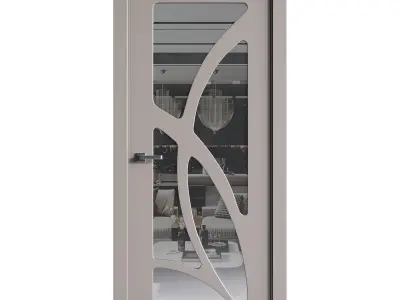 Modern entrance door 71 3D model