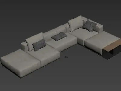 modern sofa chair  3D model