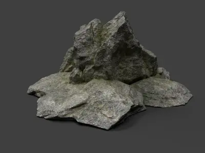 Rock 3-10 Low-poly 3D model