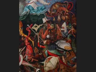 Fall of the Rebel Angels Version Two Bruegel the Elder  Low-poly 3D model