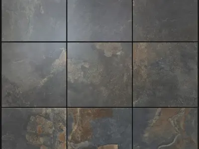 Yurtbay Seramik Kayah Rust 300x300 Set 3 3D model