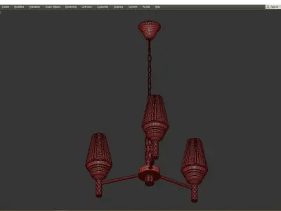 Lumien Hall letterhead Low-poly 3D model