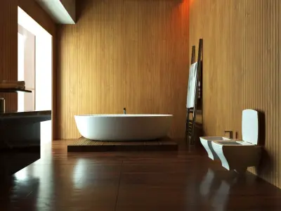 small bath  Free low-poly 3D model