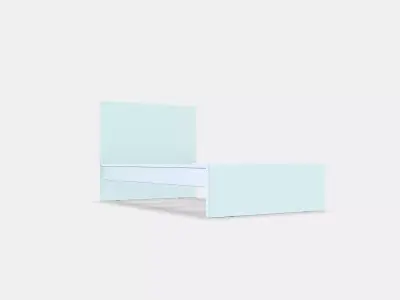 MALM Bed frame high 72 Low-poly 3D model