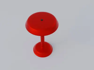 Futuristic Table Lamp 3D model