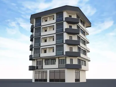 Ornate building 3d model 7 3D model