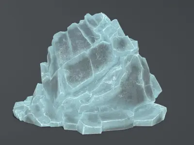 Ice Mountain Low-poly 3D model buy