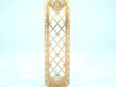 Vervloet  Flush sliding Plate 387 Louis XVI Free 3D model