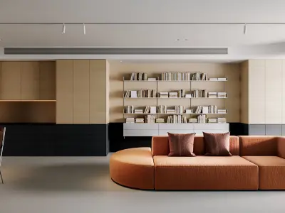 apartment interior scenes     3D model 10
