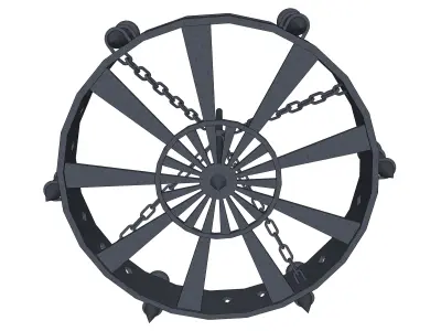 chandelier 09 3D model purchase