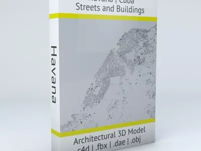 Havana Streets and Buildings 3D model