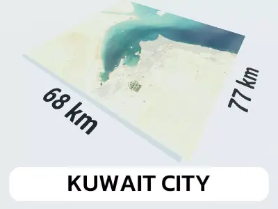 Kuwait City Kuwait City Landscape 3D Model 3D model