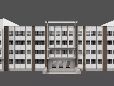 SCHOOL BUILDING NO136 A 3D model