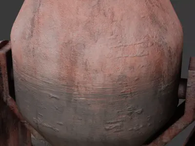 Concrete Mixer Game Ready Model Low-poly 3D model