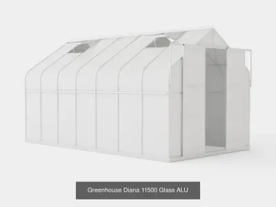 Collection of Greenhouse Diana 11500 - 3 Models 3D Model Pack