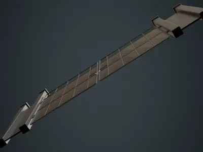 Gate 3A Low-poly 3D model