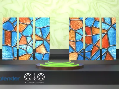 Stage 05 for Blender and CLO 3D 3D model