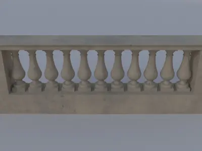 FencewindowStoneA 3D model