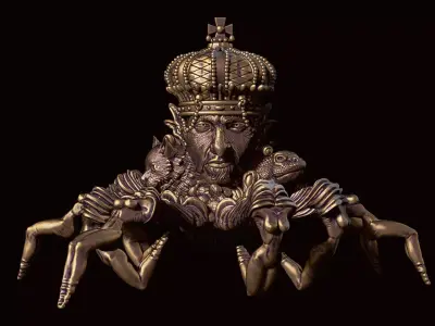 01 - Bael Statue and Collar 3D print model