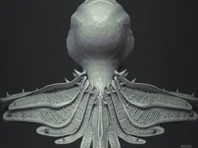 Klingon - Star Trek Bust Highpoly 3D model 3D model