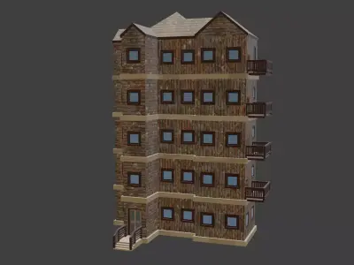 House Model 65 Low-poly 3D model