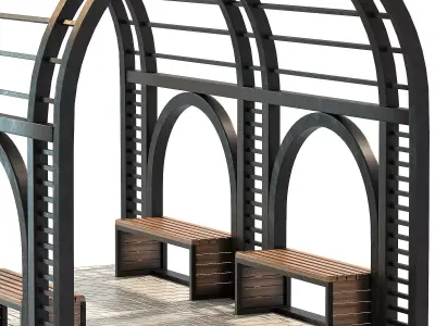 Walk Way Shade 03 3D model