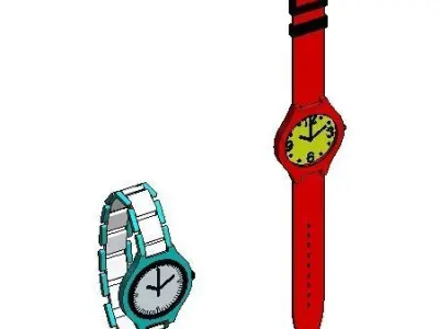 21 Models Clock Revit 2015 3D model