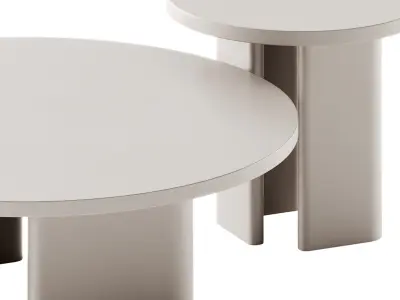 RO ND Colored Coffee Table by DE CI 3D model