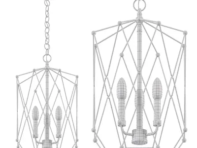 Zarra Pendant By Visual Comfort Studio 3D model