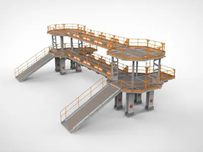 Sci Fi Modular Environment 9 3D model