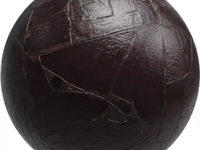 Polished Dark Slate Flagstones PBR Texture Texture