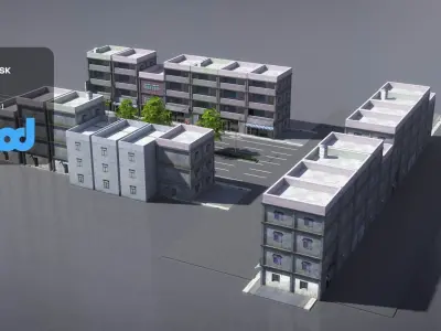 TW Suburbs Street 002 3D model