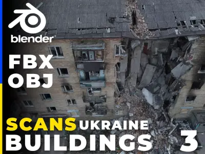 SCANS from Ukraine Buildings set 3 3D model