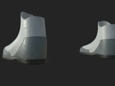 Turkish Space Agency Astronaut Helmet and footwear Low-poly 3D model
