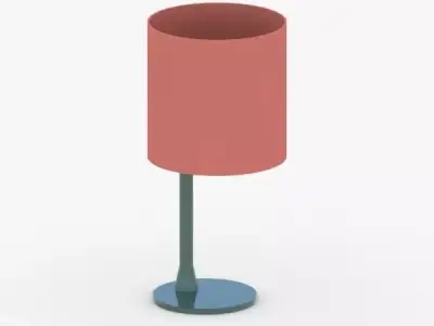 1380 - Table Lamp Low-poly 3D model