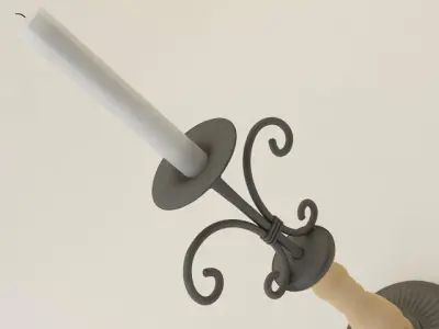 Iron Candle Holder 3D model