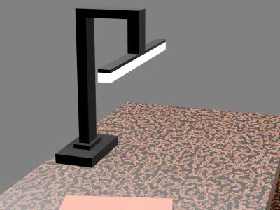 Ultra Low Poly Modern LED Desk Lamp Low-poly 3D model