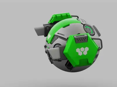BALL DROID RC-100 RIGGED 3D model