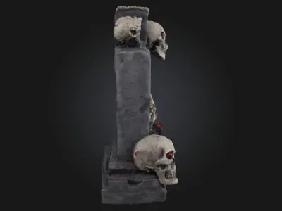 Graveyard Specter  Haunting Spirit of the Forgotten 3D model