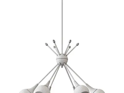Kovacs 6 Light 1 Tier Chandelier  3D model