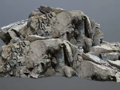Mountain Low-poly 3D model order