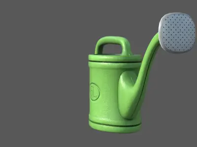 Watering Can Low-poly 3D model
