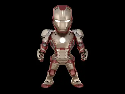 BABY IRON MAN Mk 42 mark 42 Avengers model SD Figure  3D model